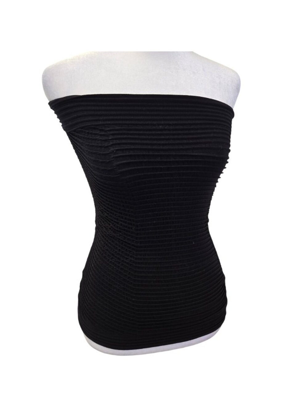 NWOT Nux Ribbed & Ruched Tube Top Size Small - Picture 4 of 4